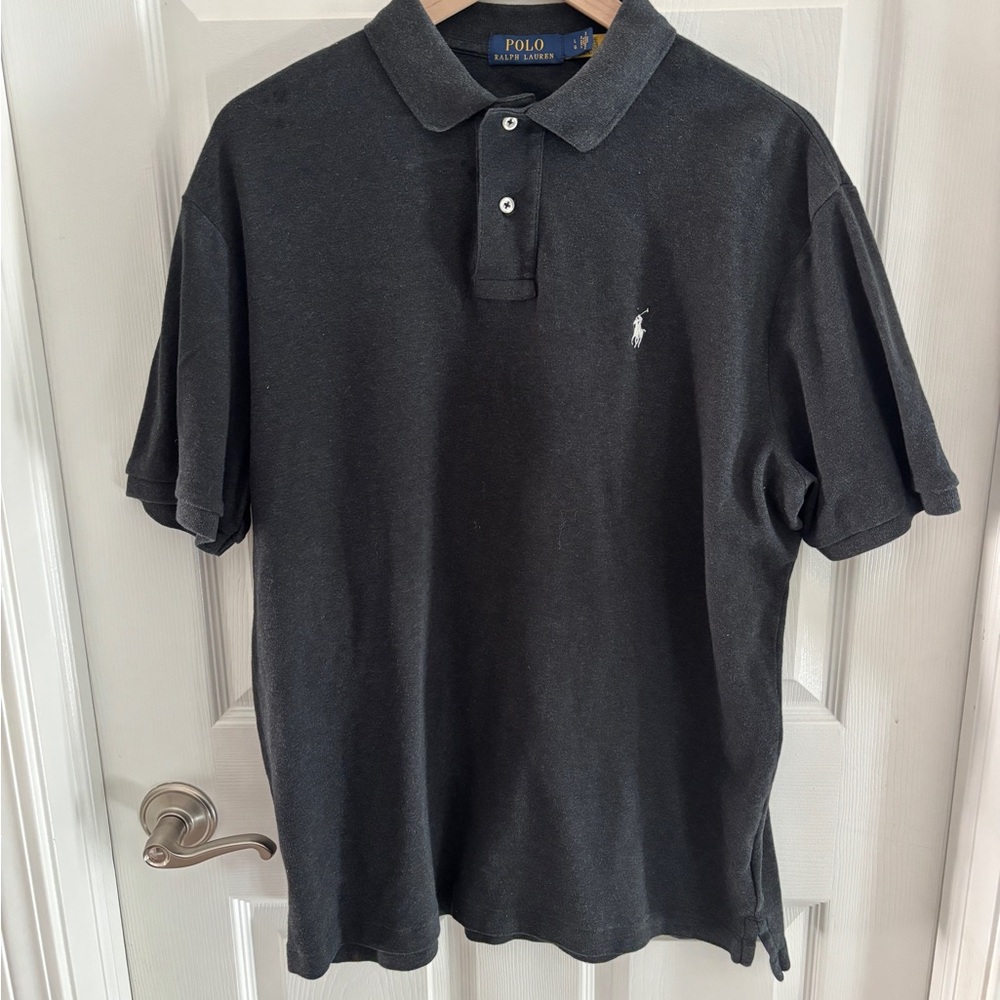 Ralph Lauren Black Polo Shirt Classic Design